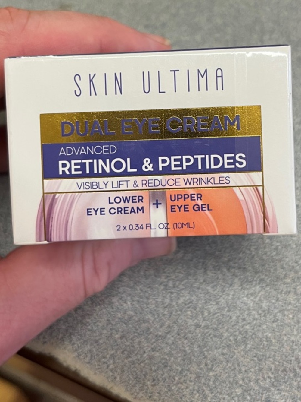 Dual Eye Cream - Retinol & Peptides - White